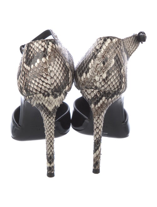 Giuseppe Zanotti Patent Leather Animal Print D'Orsay Pumps