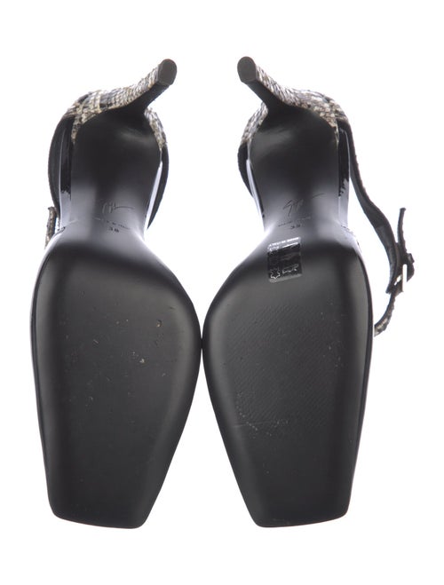 Giuseppe Zanotti Patent Leather Animal Print D'Orsay Pumps