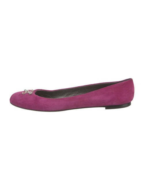 Giuseppe Zanotti Suede Ballet Flats
