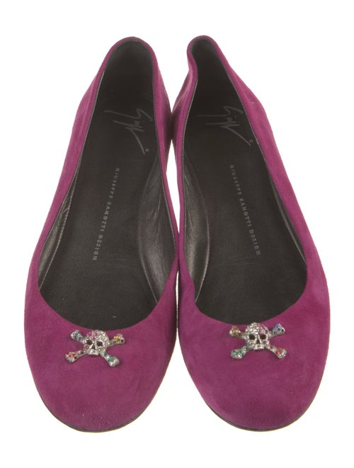 Giuseppe Zanotti Suede Ballet Flats