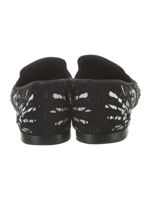 Giuseppe Zanotti Suede Floral Print Loafers