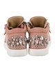 Giuseppe Zanotti Suede Crystal Embellishments Sneakers