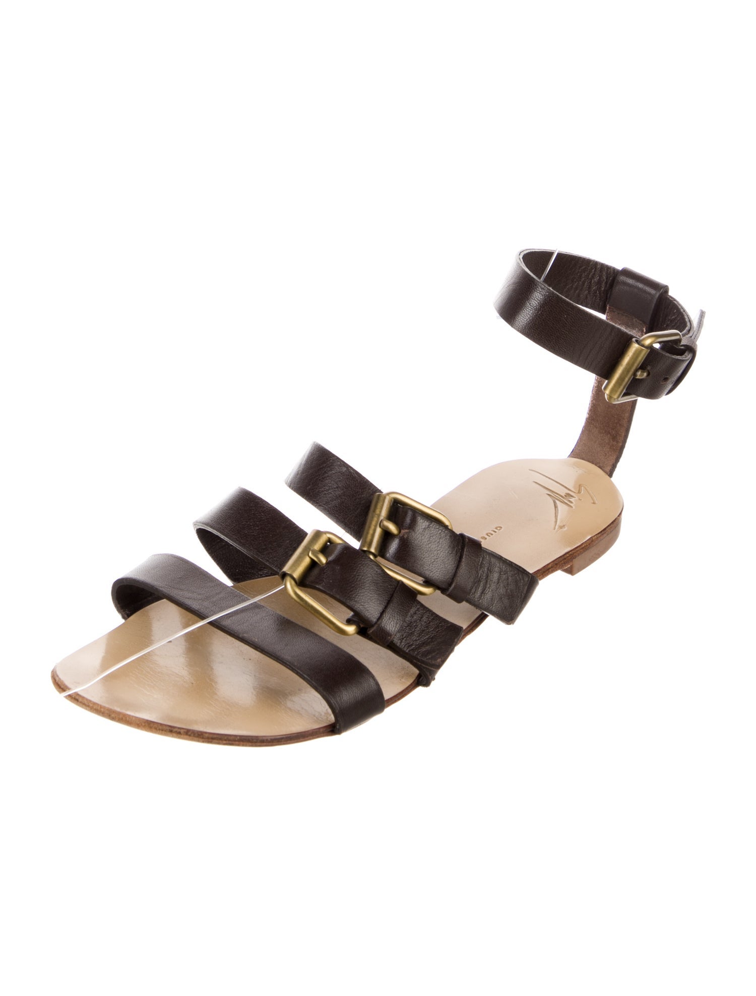Giuseppe Zanotti Leather Gladiator Sandals
