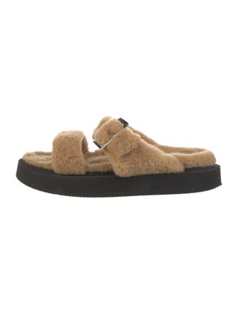 Giuseppe Zanotti Shearling Slides