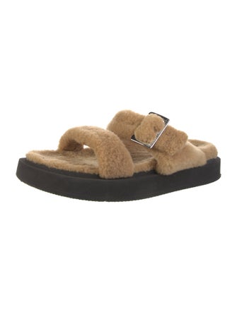 Giuseppe Zanotti Shearling Slides