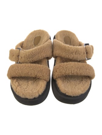Giuseppe Zanotti Shearling Slides