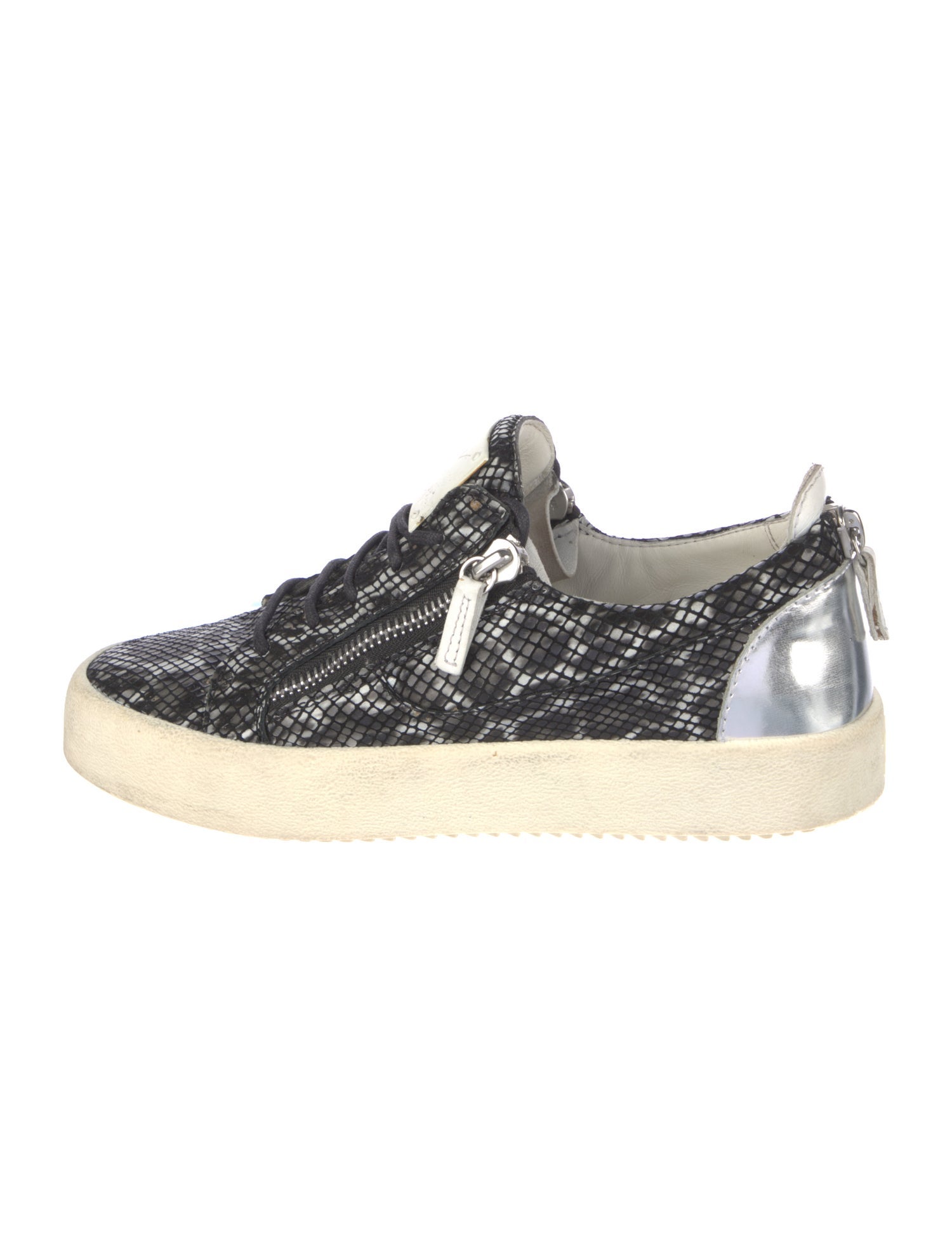 Giuseppe Zanotti Leather Animal Print Sneakers