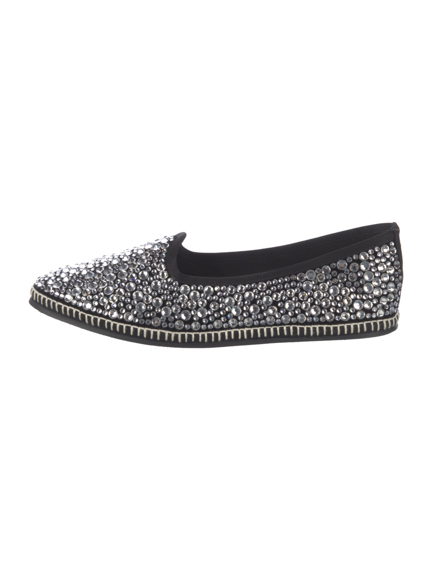 Giuseppe Zanotti Velvet Crystal Embellishments Loafers