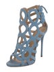Giuseppe Zanotti Suede Cutout Accent Gladiator Sandals