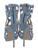 Giuseppe Zanotti Suede Cutout Accent Gladiator Sandals