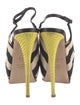 Giuseppe Zanotti Canvas Striped Slingback Pumps