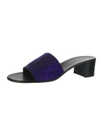 Giuseppe Zanotti Crystal Crystal Embellishments Slides