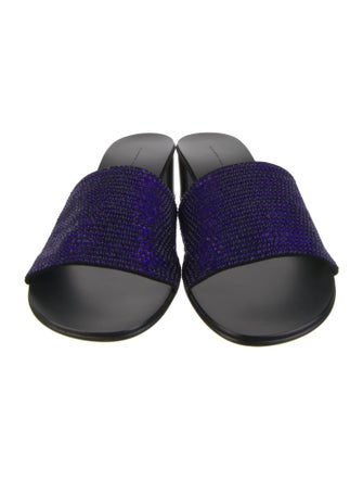 Giuseppe Zanotti Crystal Crystal Embellishments Slides