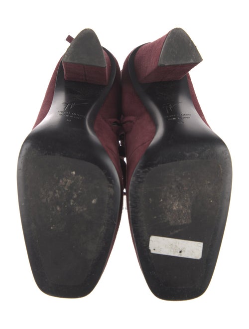 Giuseppe Zanotti Suede Fringe Trim Accent Lace-Up Boots