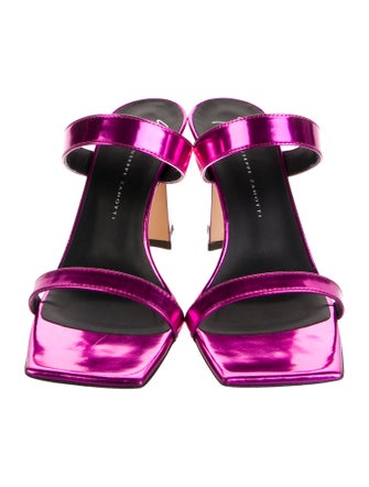 Giuseppe Zanotti Patent Leather Slides
