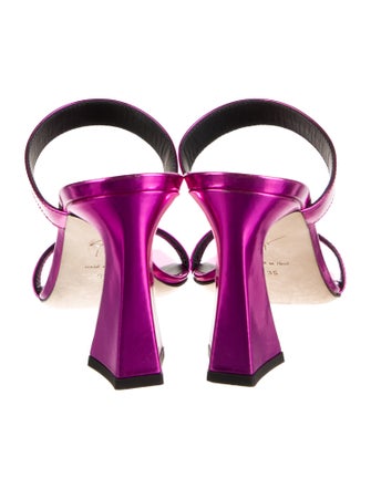 Giuseppe Zanotti Patent Leather Slides