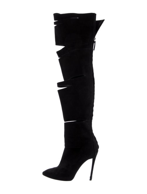 Giuseppe Zanotti Suede Cutout Accent Boots