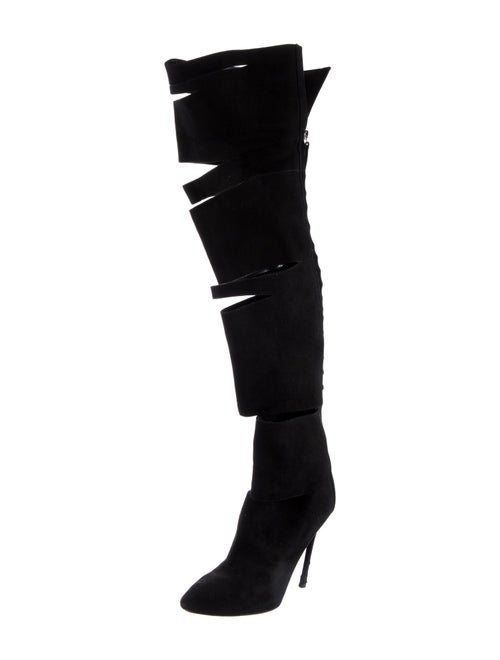 Giuseppe Zanotti Suede Cutout Accent Boots