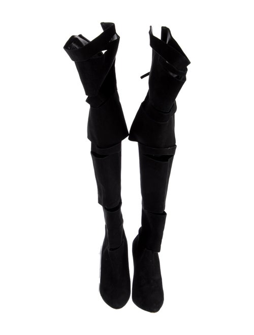 Giuseppe Zanotti Suede Cutout Accent Boots