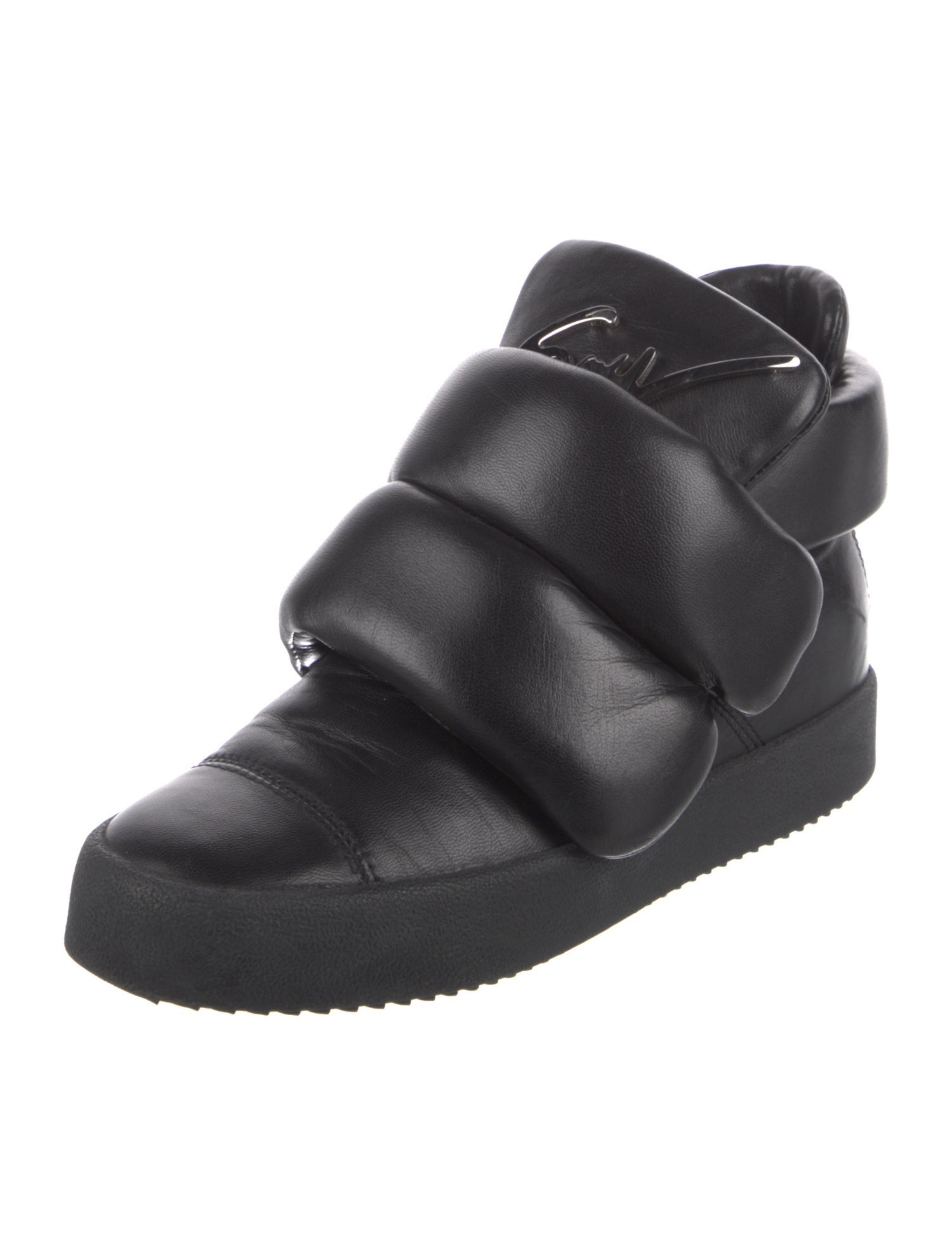 Giuseppe Zanotti Leather Wedge Sneakers