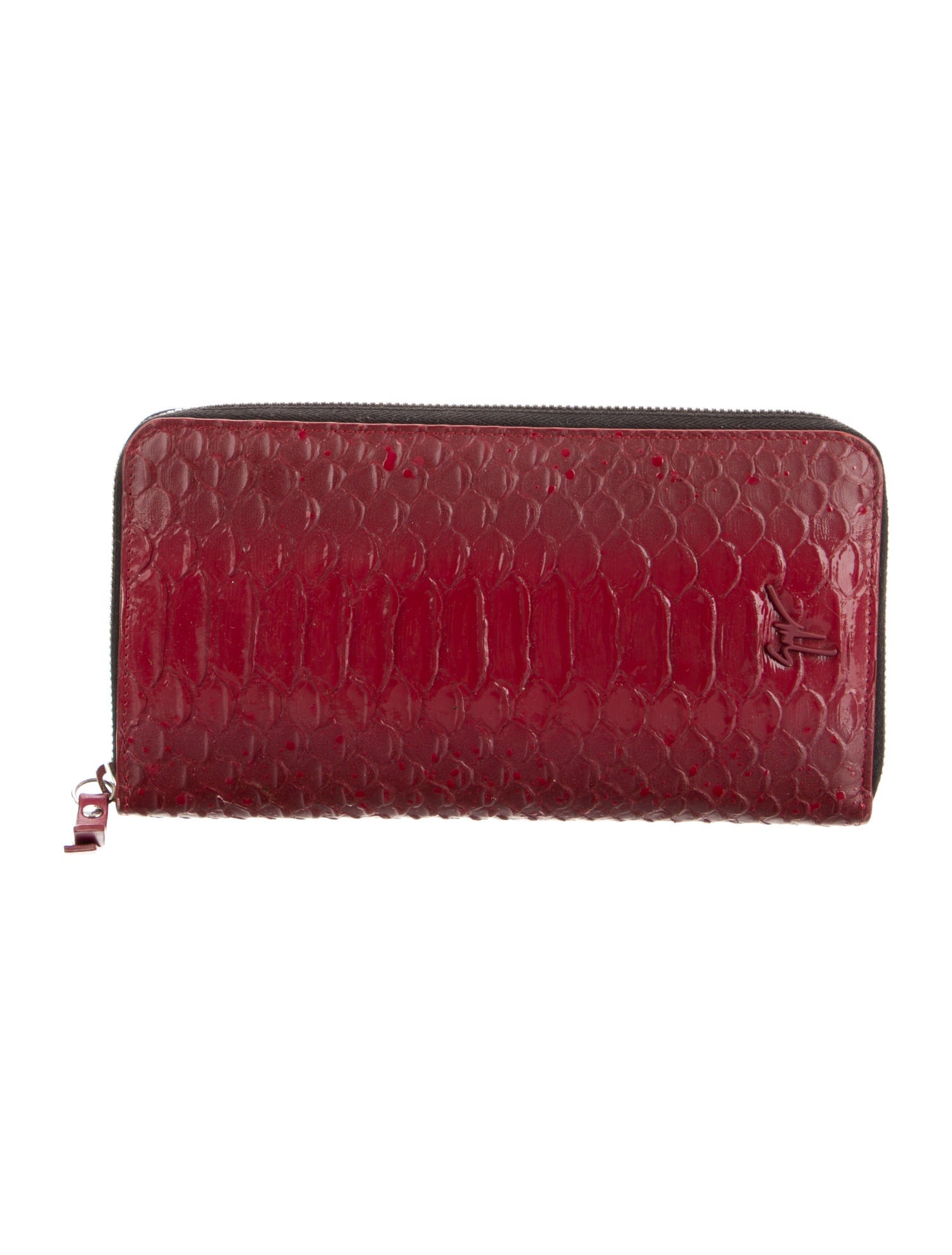 Giuseppe Zanotti Embossed Leather Printed Continental Wallet