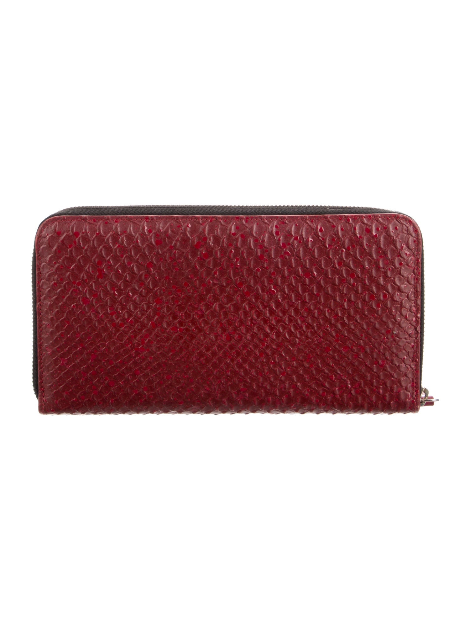 Giuseppe Zanotti Embossed Leather Printed Continental Wallet