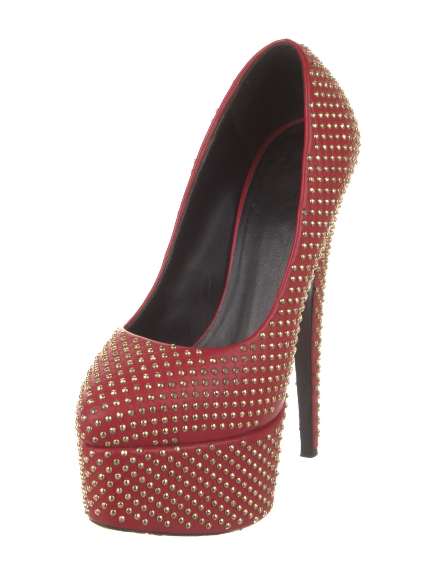 Giuseppe Zanotti Leather Studded Accents Pumps