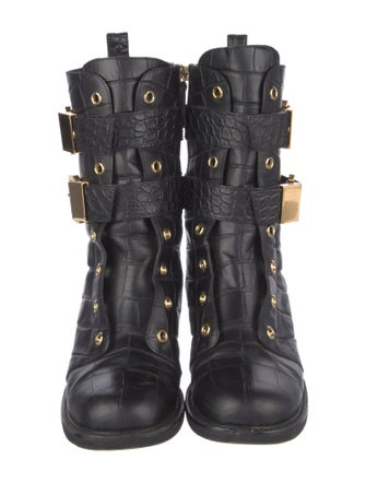 Giuseppe Zanotti Leather Combat Boots
