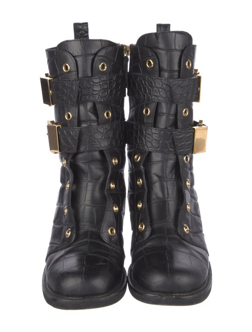Giuseppe Zanotti Leather Combat Boots