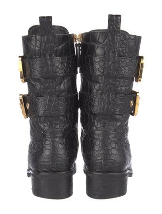 Giuseppe Zanotti Leather Combat Boots