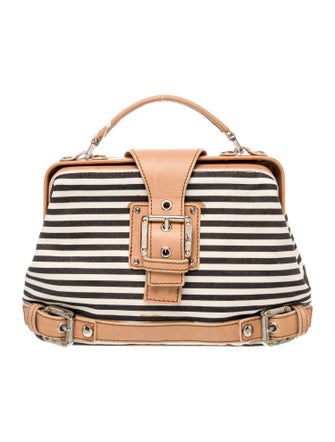 Giuseppe Zanotti Canvas Top Handle Bag