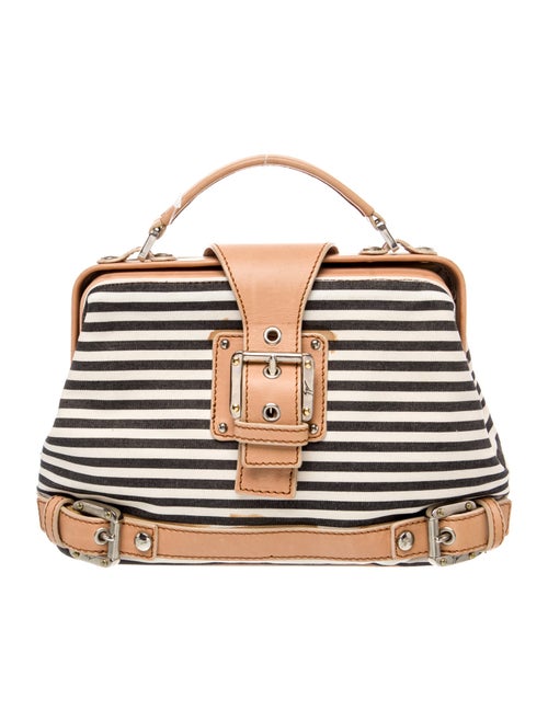 Giuseppe Zanotti Canvas Top Handle Bag