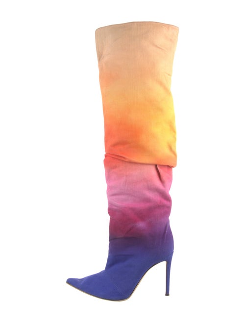 Giuseppe Zanotti Canvas Printed Sock Boots