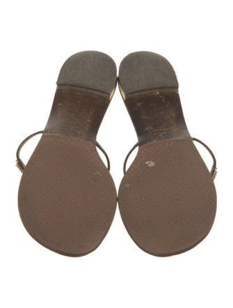 Giuseppe Zanotti Leather Crystal Embellishments Slides