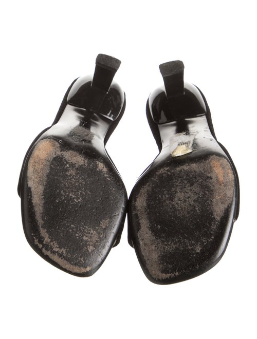 Giuseppe Zanotti Velvet Crystal Embellishments Slides