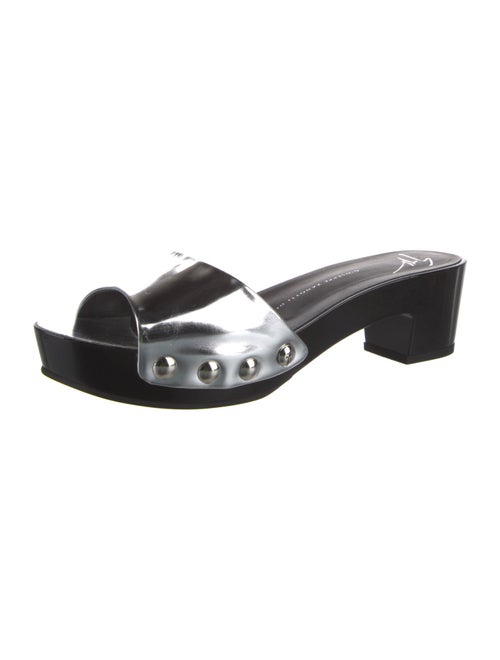 Giuseppe Zanotti Leather Studded Accents Slides