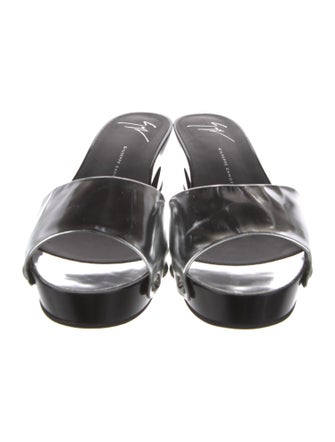 Giuseppe Zanotti Leather Studded Accents Slides