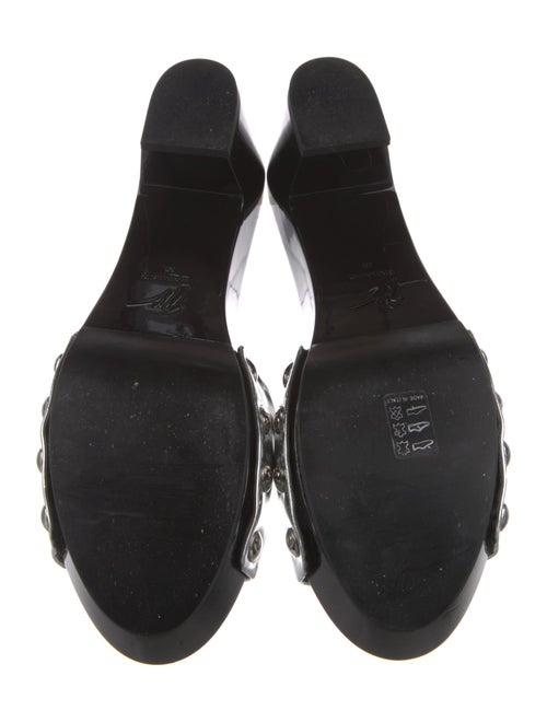 Giuseppe Zanotti Leather Studded Accents Slides