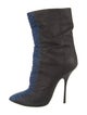 Giuseppe Zanotti Snakeskin Pleated Accents Slouch Boots