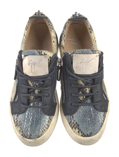 Giuseppe Zanotti Leather Animal Print Sneakers