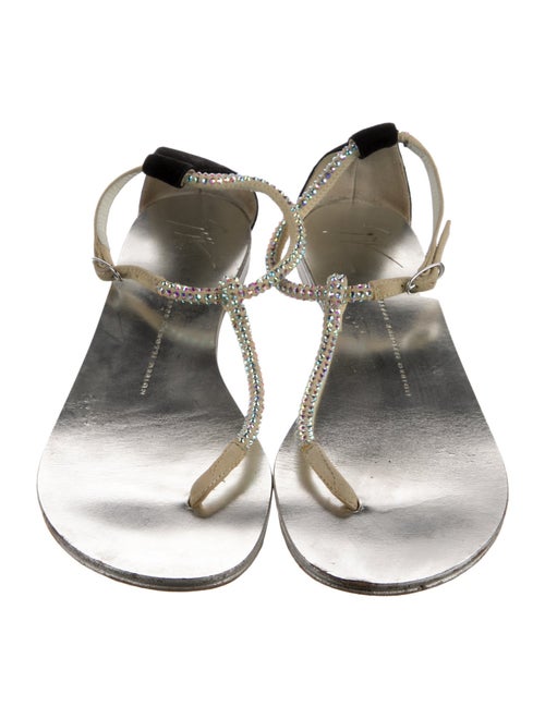 Giuseppe Zanotti Suede T-Strap Sandals