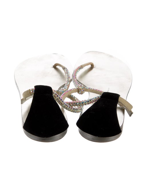 Giuseppe Zanotti Suede T-Strap Sandals