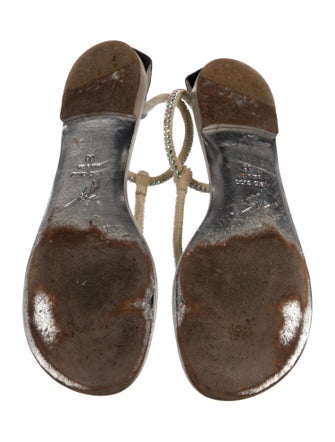 Giuseppe Zanotti Suede T-Strap Sandals