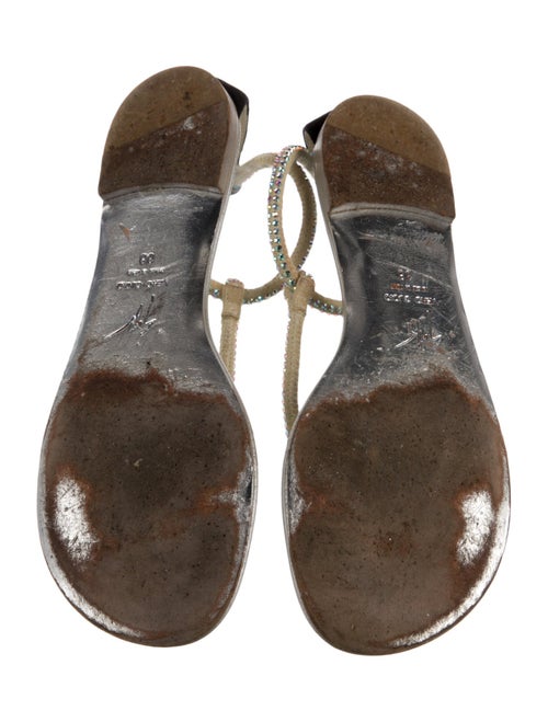 Giuseppe Zanotti Suede T-Strap Sandals