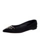 Giuseppe Zanotti Suede Crystal Embellishments Flats