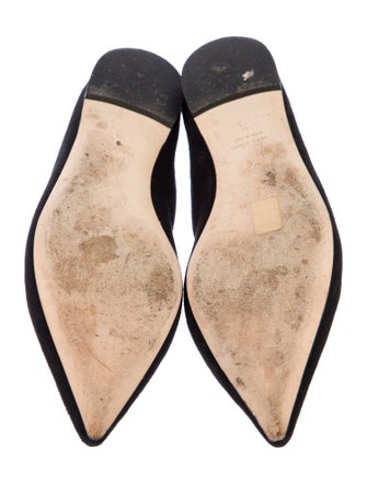 Giuseppe Zanotti Suede Crystal Embellishments Flats