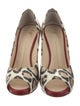 Giuseppe Zanotti Leather Animal Print Slingback Sandals