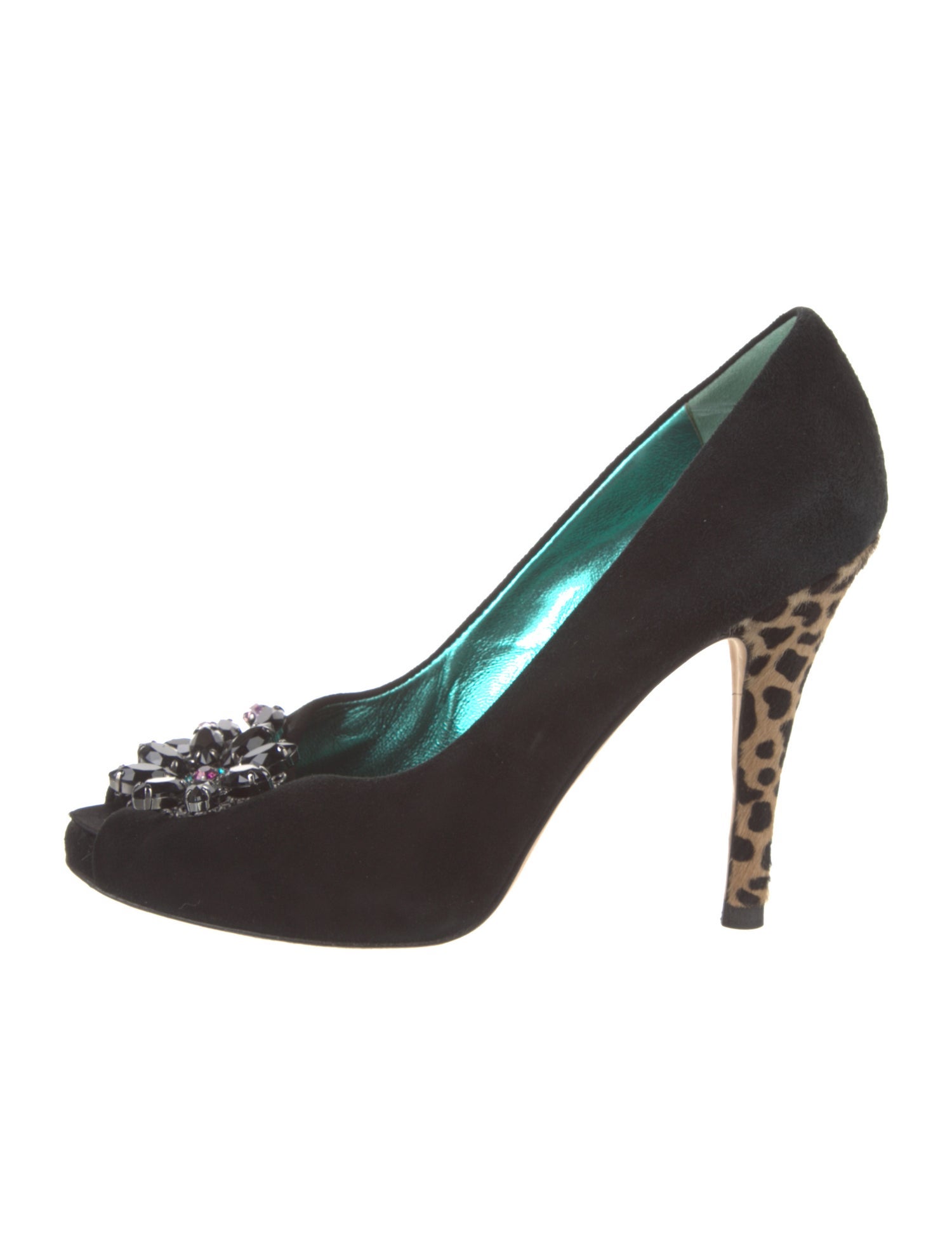 Giuseppe Zanotti Suede Animal Print Pumps
