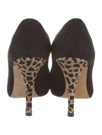 Giuseppe Zanotti Suede Animal Print Pumps