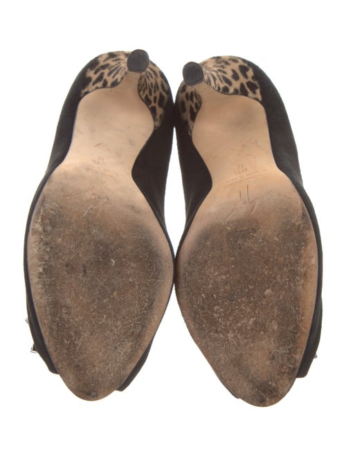 Giuseppe Zanotti Suede Animal Print Pumps